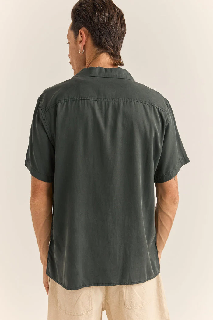 Rhythm Daytona Ss Shirt - DARK OLIVE - Image 2