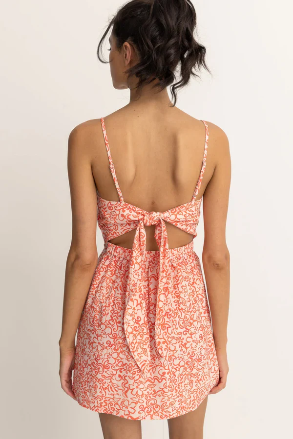 Rhythm Islander Floral Mini Dress - CORAL - Image 2