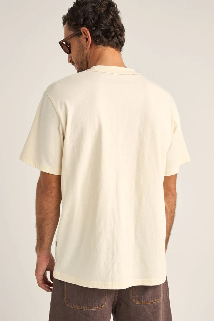 Rhythm Elliptic Printed Vintage Ss T-Shirt - ECRU - Image 2