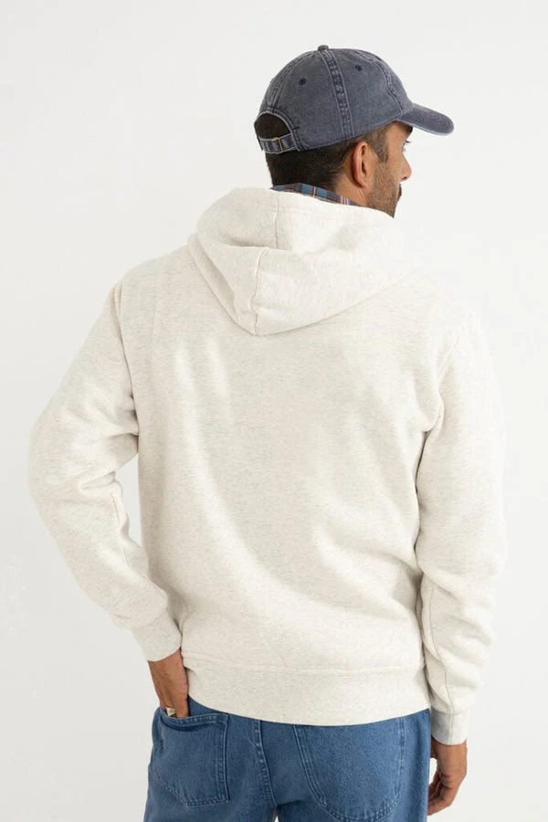 Rhythm Flannel Fleece Hood Ecru - Ecru - Image 3