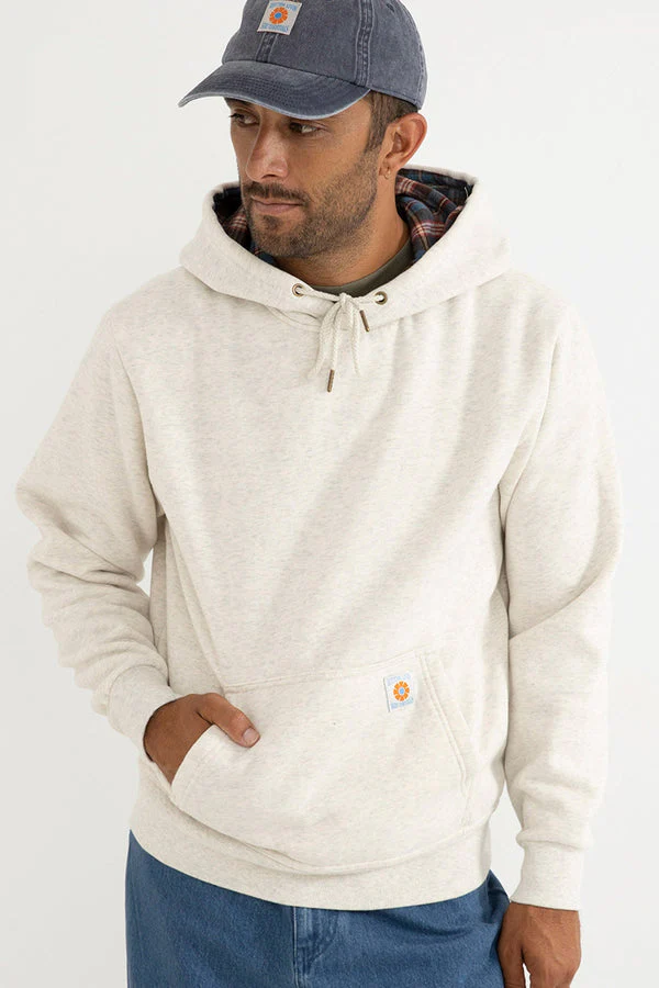 Rhythm Flannel Fleece Hood Ecru - Ecru - Image 5