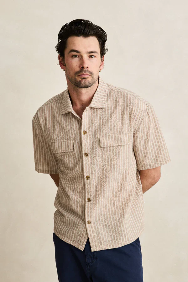 Rhythm Floragraph Short Sleeve Shirt - Incense - Image 3