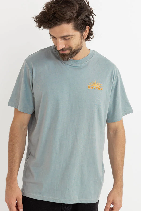 Rhythm Frame Short Sleeve T-Shirt - Seafoam - Image 4