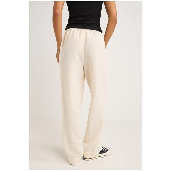 Rhythm Frankie Elastic Pants - CREAM - Image 2