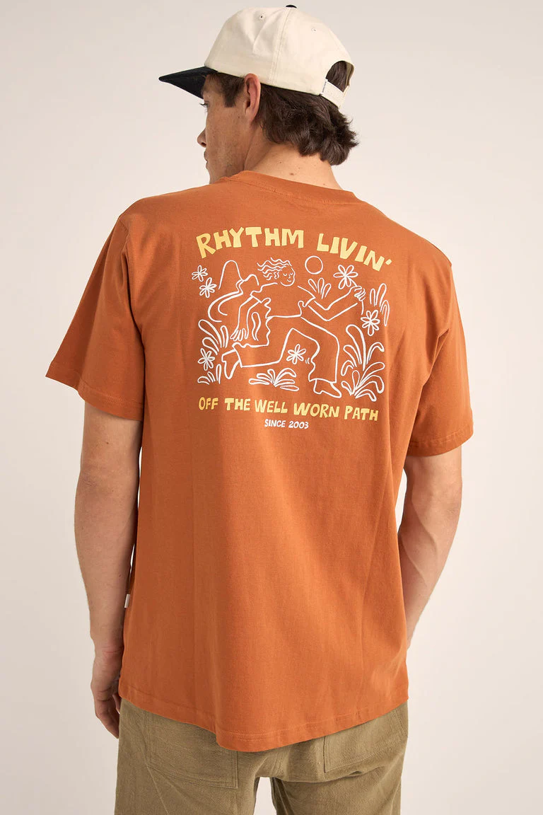 Rhythm Freedom Vintage T-Shirt - Ochre