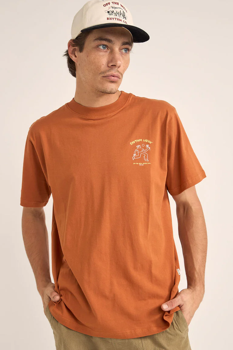 Rhythm Freedom Vintage T-Shirt - Ochre - Image 2