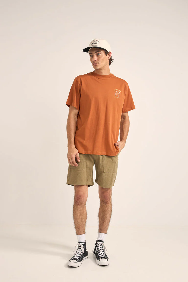 Rhythm Freedom Vintage T-Shirt - Ochre - Image 3