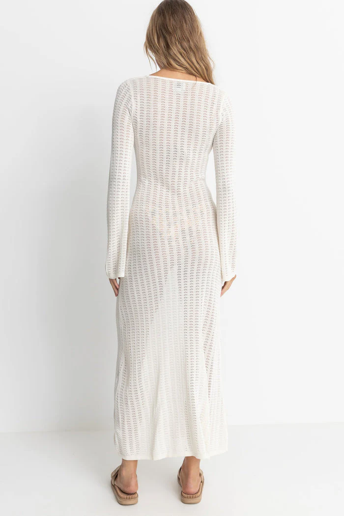 Rhythm Georgia Knit Maxi Dress - WHITE - Image 3