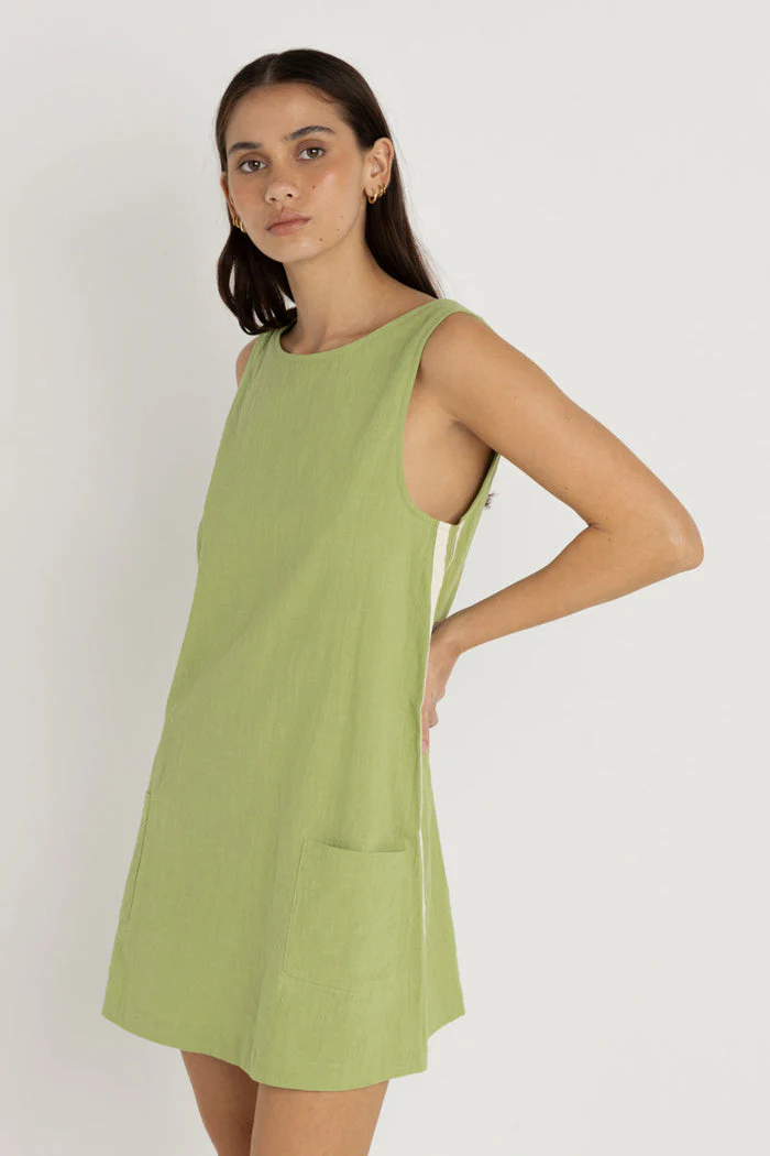 Rhythm Hanalei Mini Dress - GREEN - Image 2