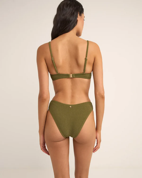 Rhythm Isla Rib Ring Front Trilete Top - IVY - Image 2