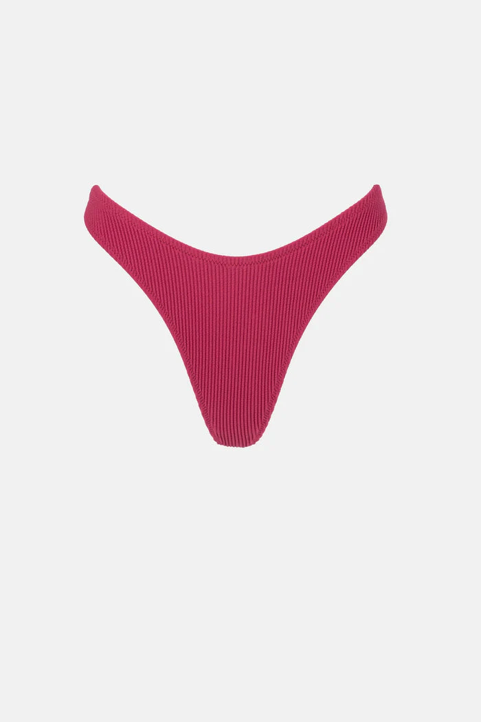 Rhythm Isla Rib Skimpy Pant - SANGRIA