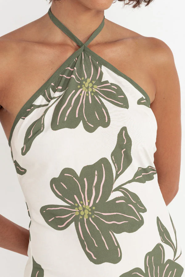 Rhythm Kia Floral Mini Dress - Green - Image 2