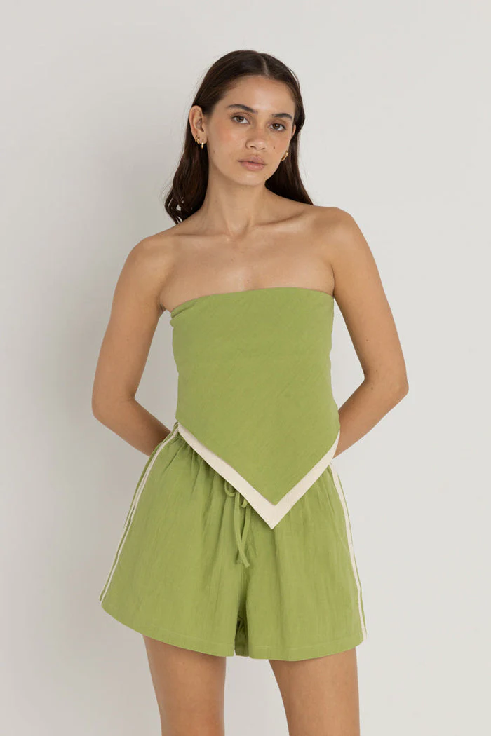 Rhythm Lara Scarf Top - GREEN