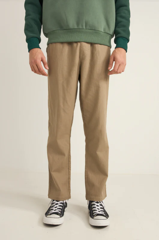 Rhythm Linen Jam Pant - Tan - Image 2