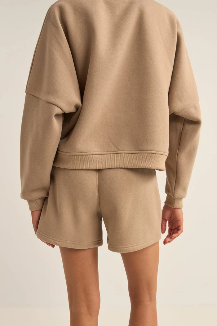 Rhythm Logo Fleece Shorts - TAUPE - Image 2