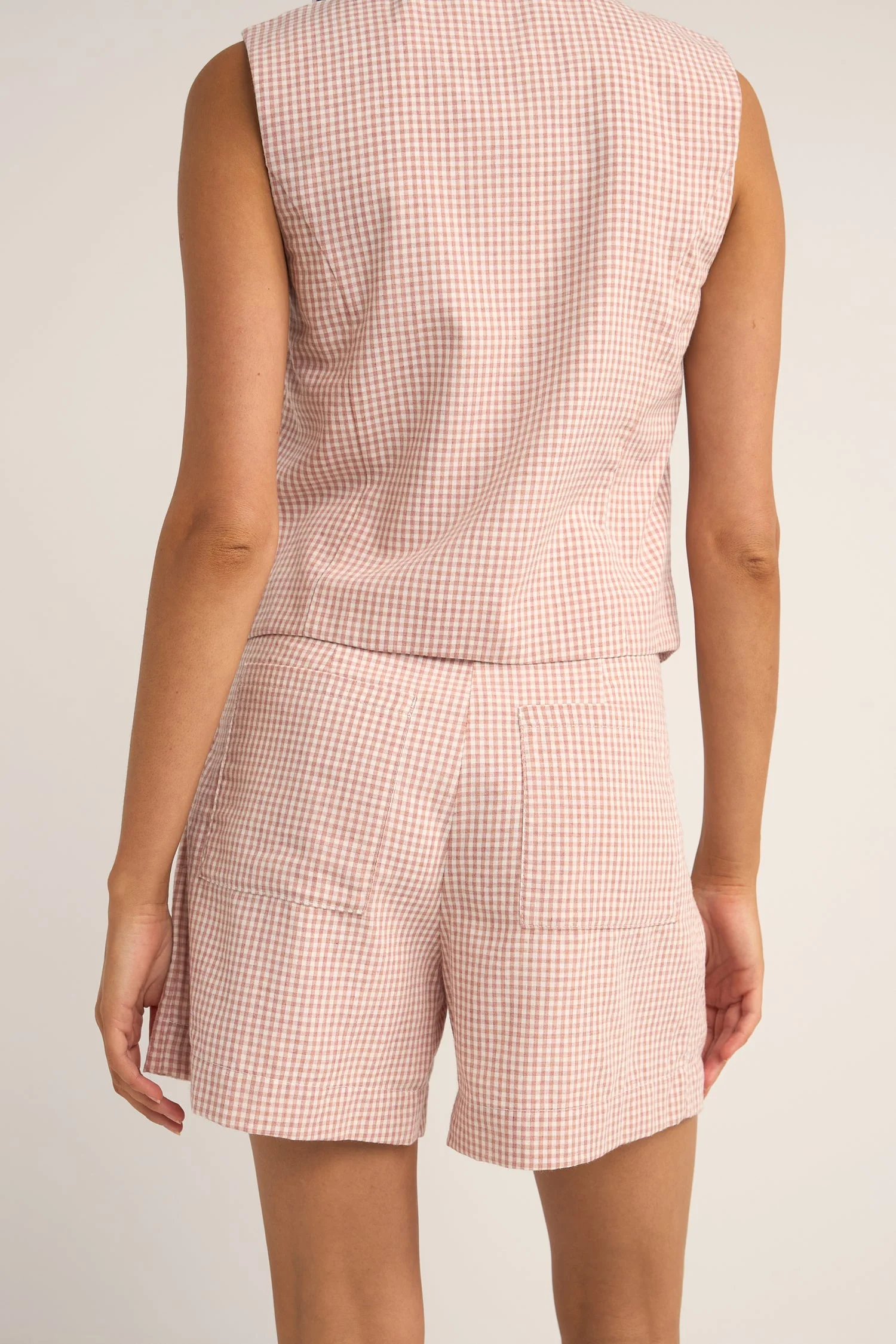Rhythm Lola Check Short - DUSTY PINK - Image 2