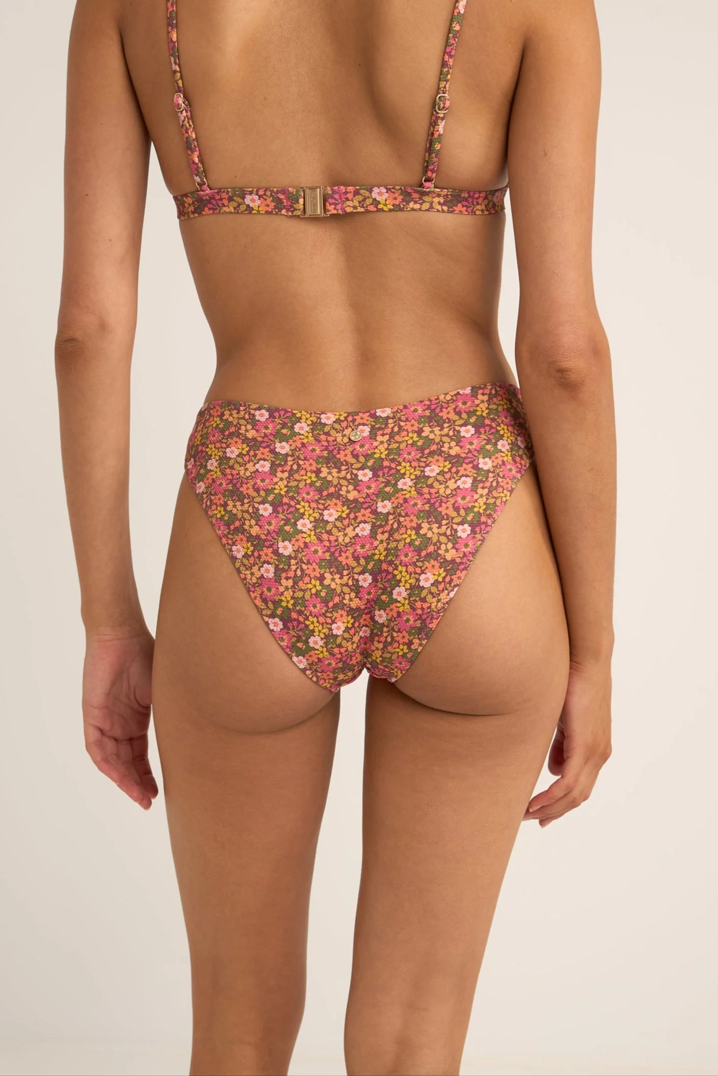 Rhythm Marie Floral Holiday Bikini Bottoms - PINK - Image 2
