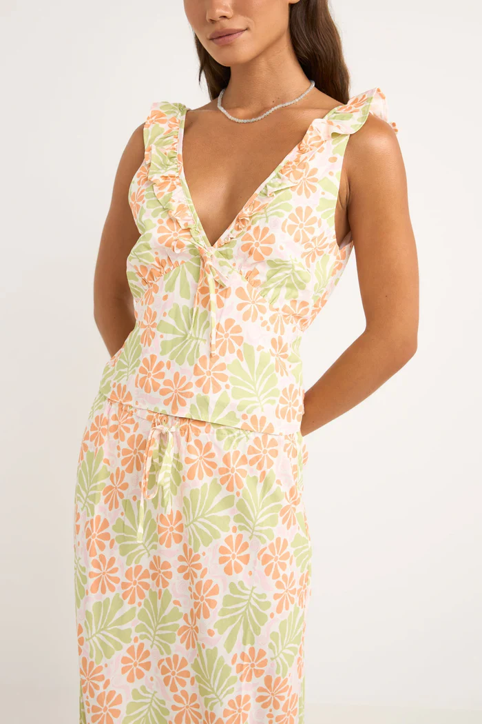 Rhythm Marloe Ruffle Top - WHITE - Image 2