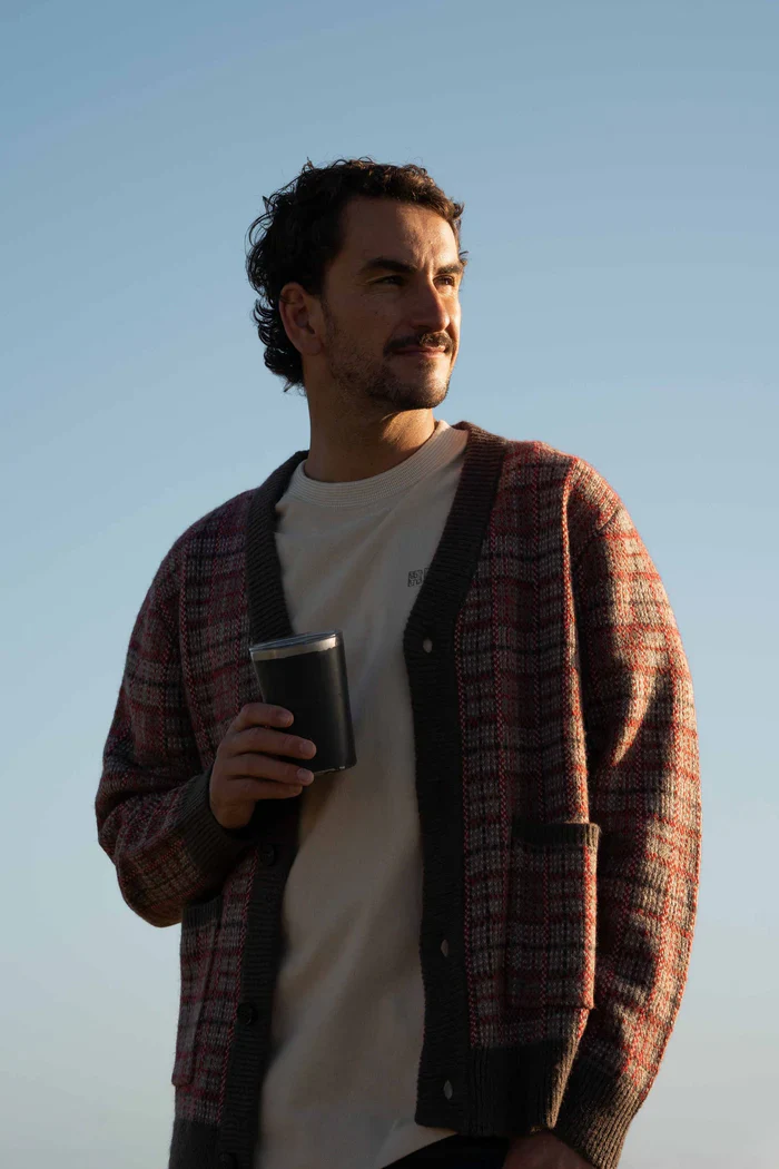 Rhythm Mohair Criss Cardigan - BARK