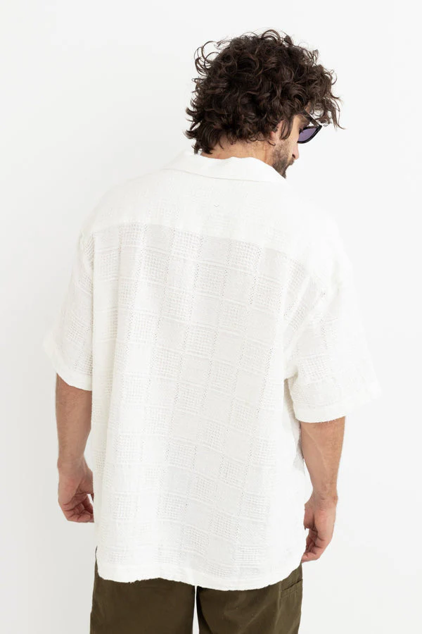 Rhythm Oasis Short Sleeve Shirt - White - Image 3