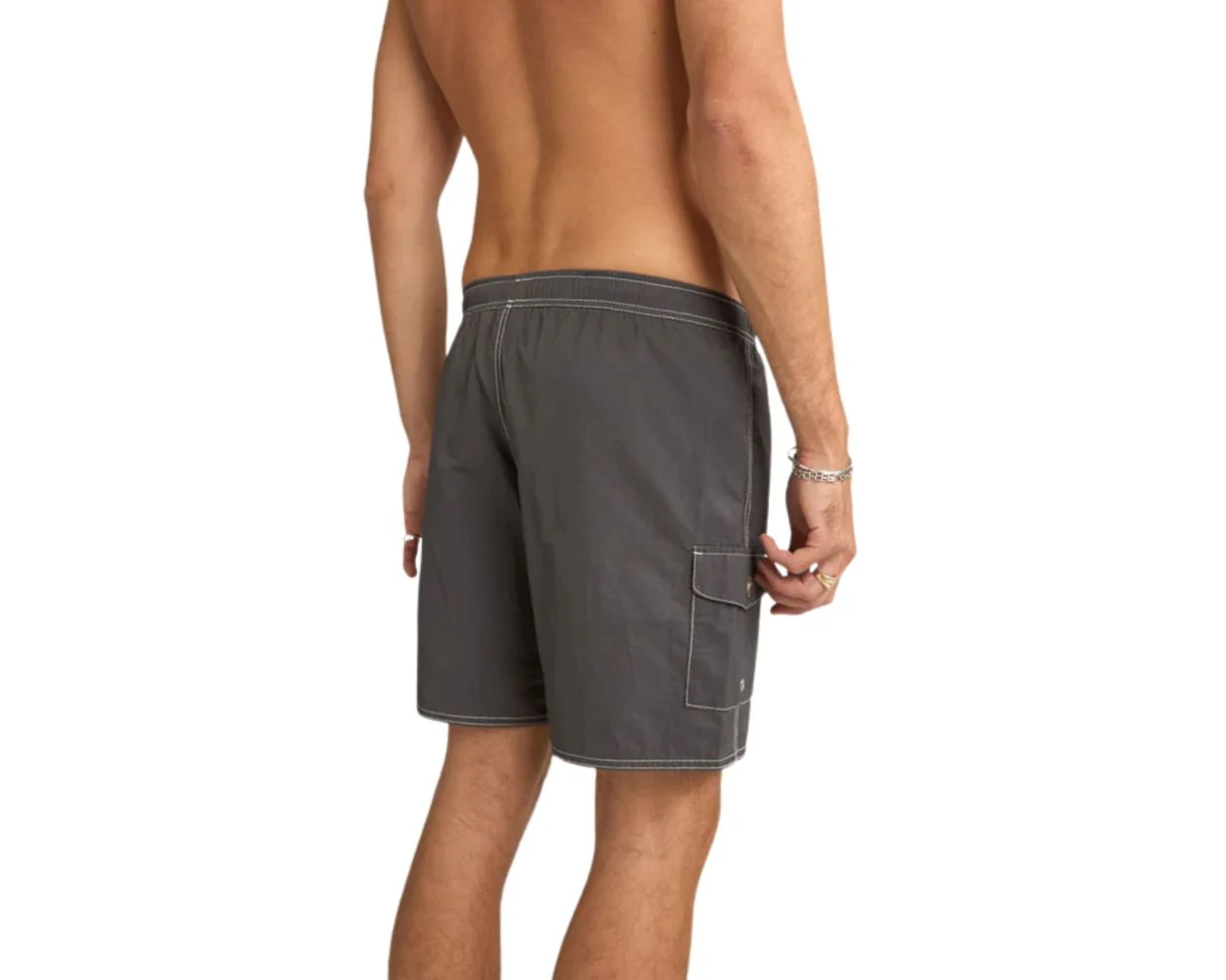 Rhythm Patch Beach Short - Black - Image 2