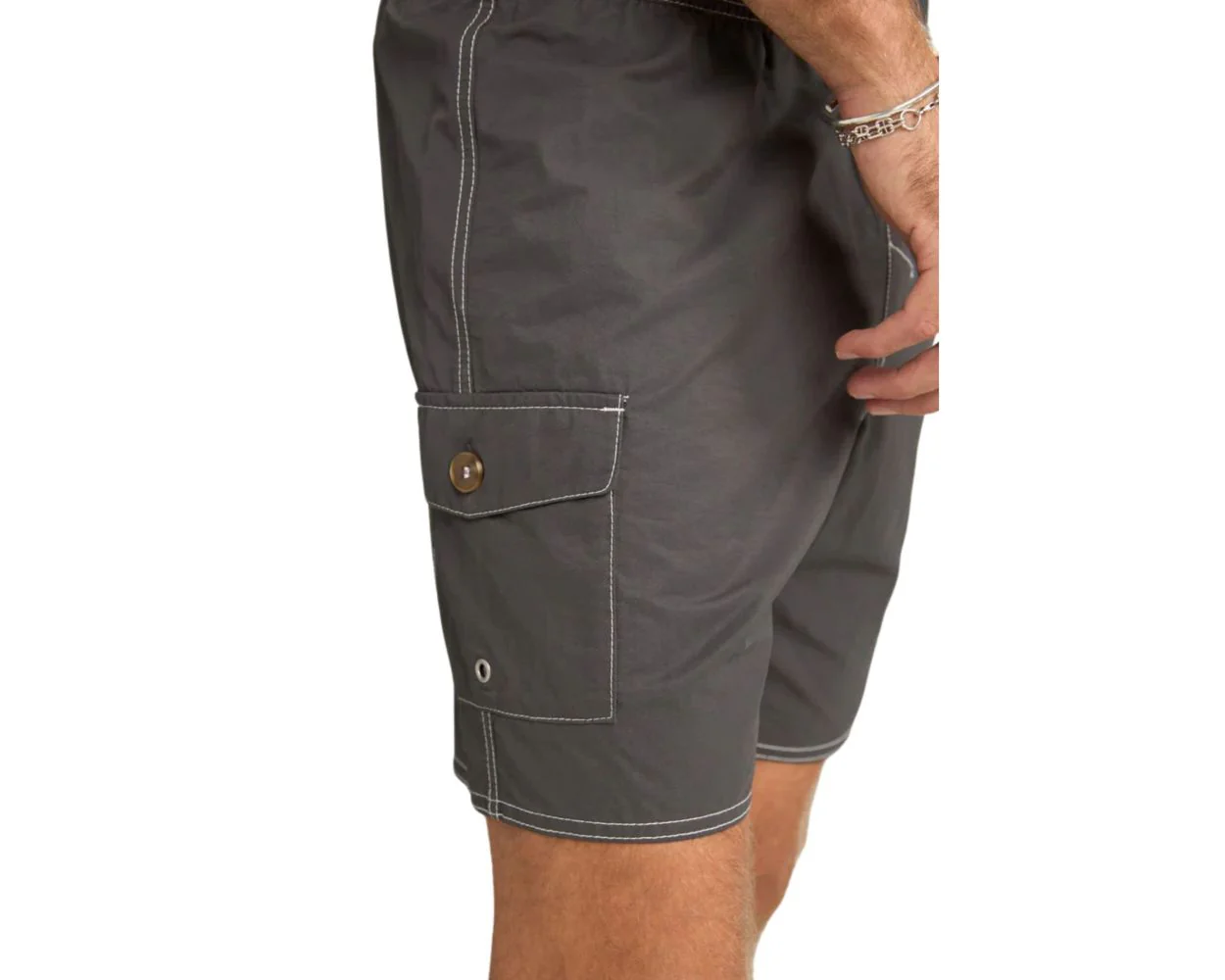 Rhythm Patch Beach Short - Black - Image 4