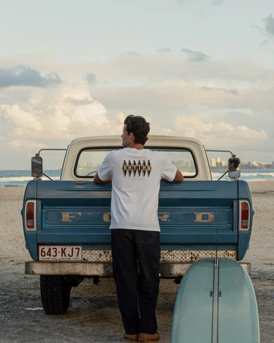 Rhythm Poolroom Vintage Graphic Tee - White - Image 3