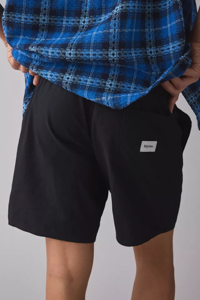Rhythm Textured Linen Jam Shorts - Black - Image 2