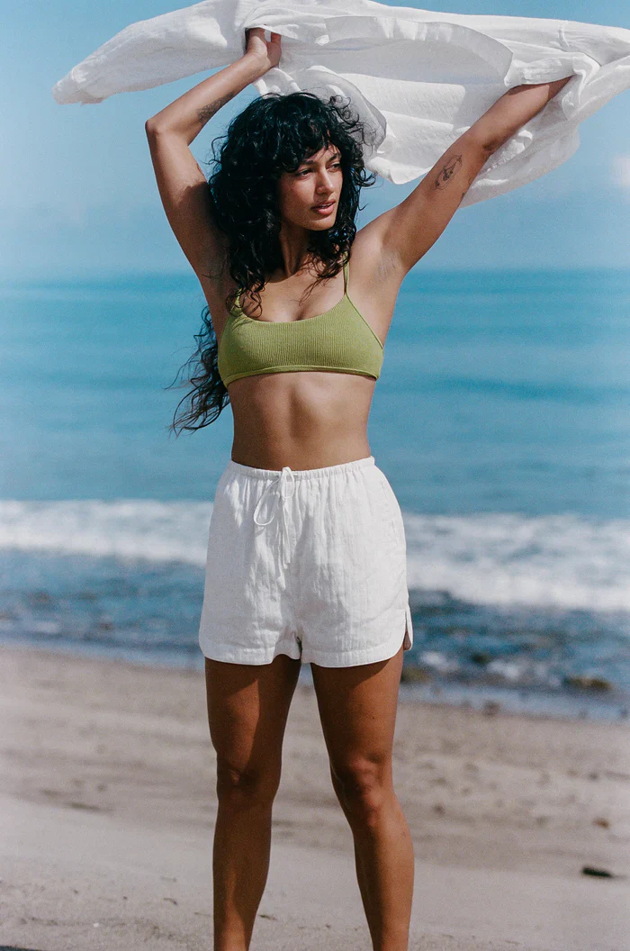Rhythm Textured Overswim Shorts - OFF WHITE - Image 3