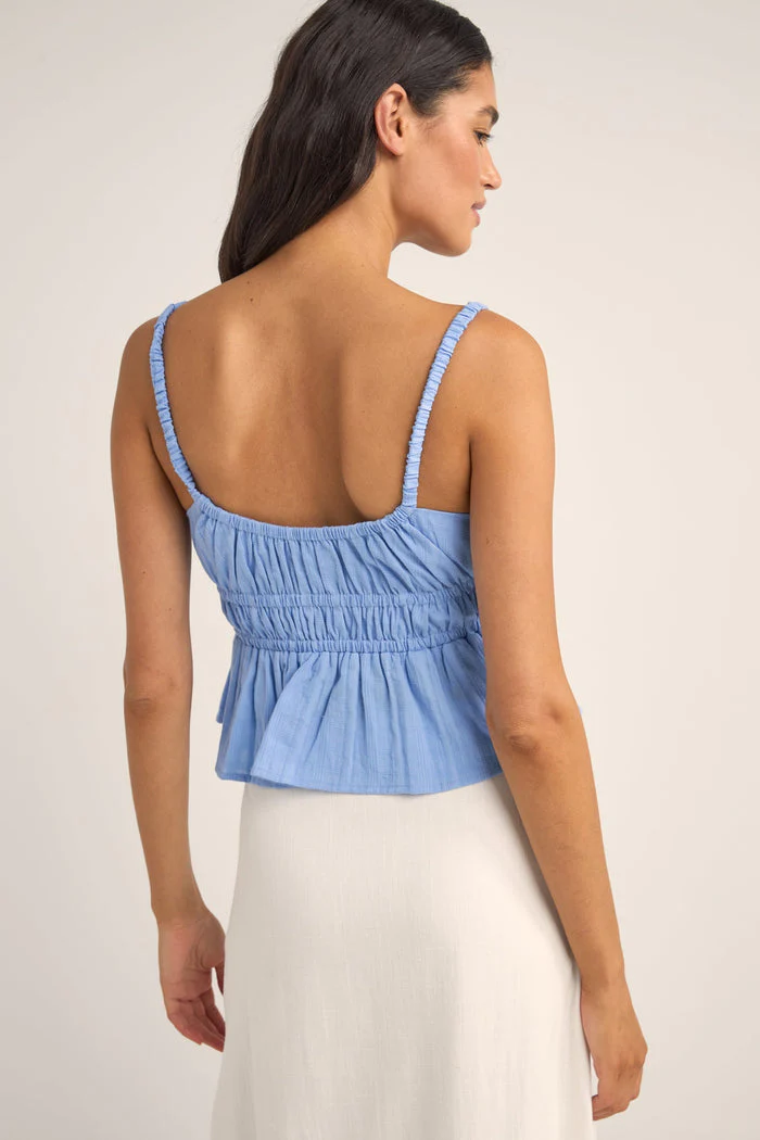 Rhythm Tyler Baby Doll Top - CORNFLOWER - Image 2
