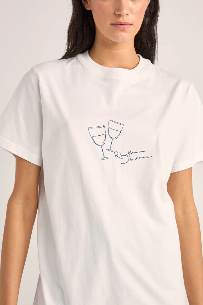 Rhythm Vino Boyfriend Tee - WHITE - Image 2