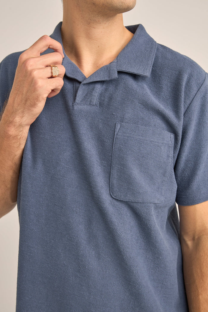 Rhythm Vintage Terry Polo - SLATE - Image 2