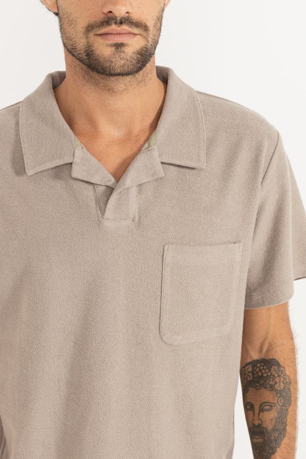 Rhythm Vintage Terry Polo - Stone - Image 2