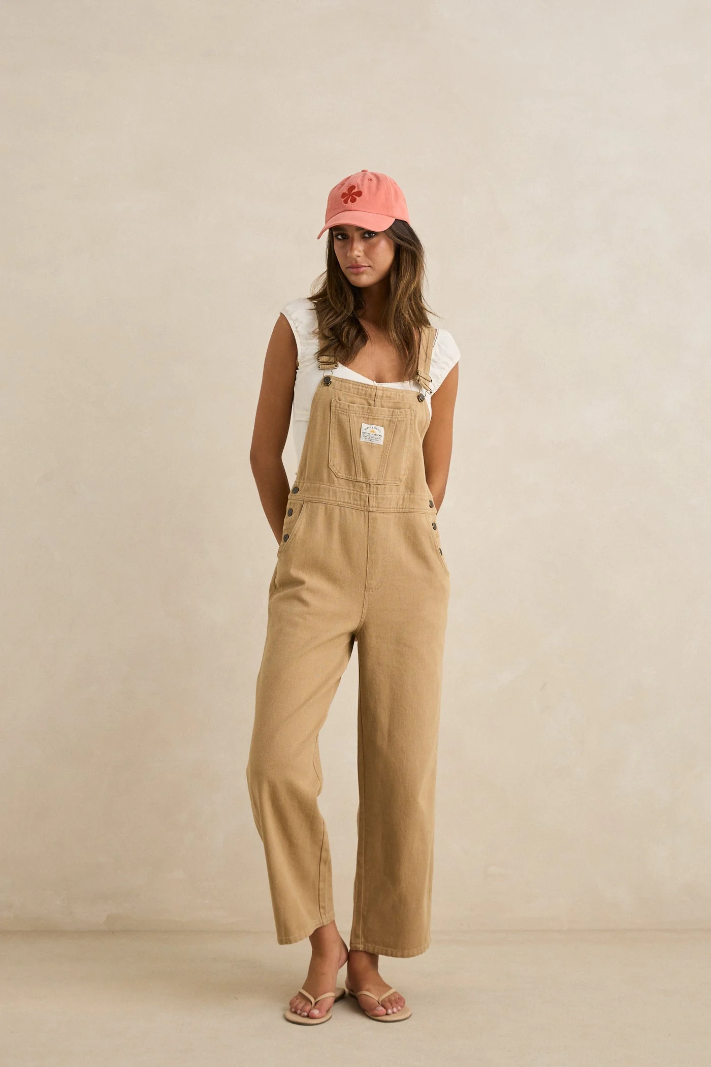 Rhythm Women's Melia Floral Cap Dusty Red - Dusty Red - Image 2