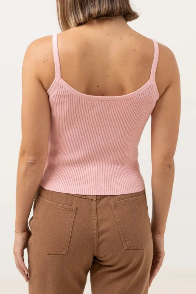 Rhythm Yumi Knit Tank Top - PINK - Image 2