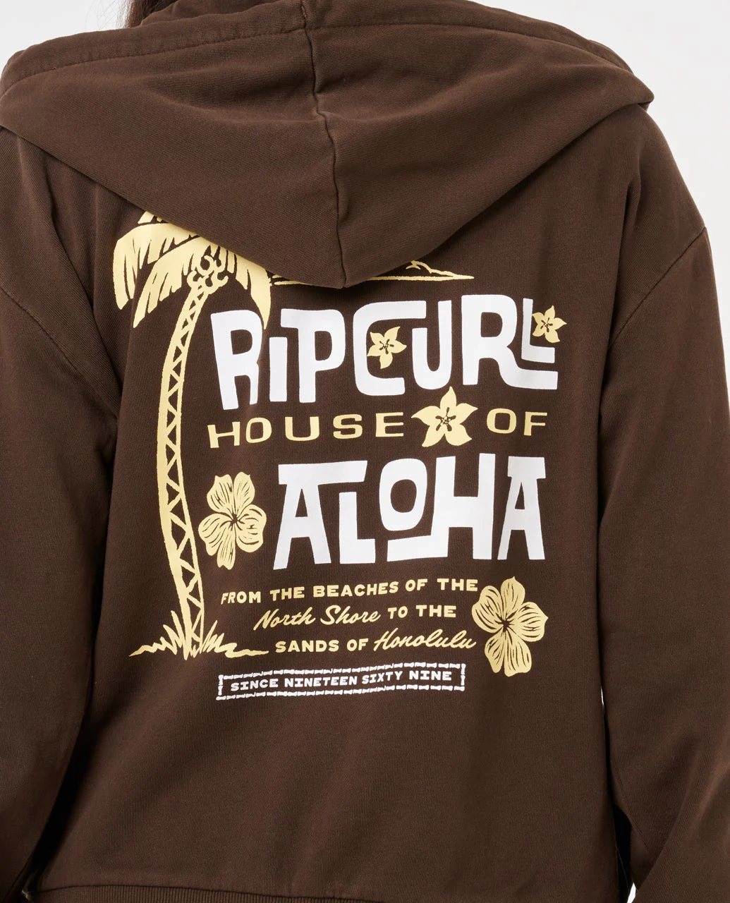 Rip Curl Aloha State Relaxed Zip Through - Brown 0009 - Image 3