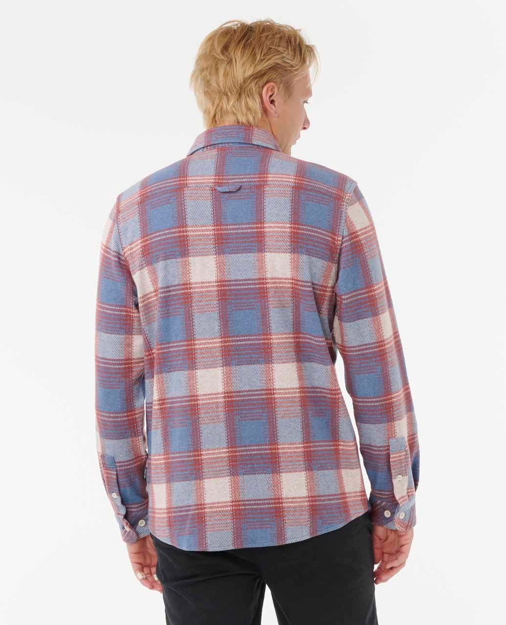 Rip Curl Grid Long Sleeve - Vintage White/Blue - Image 2
