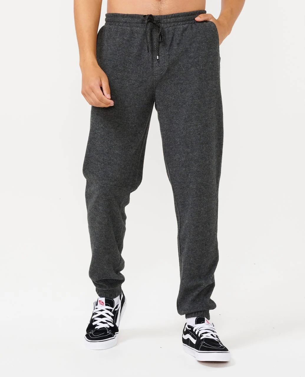 Rip Curl Grid Trackpant - Black Marle