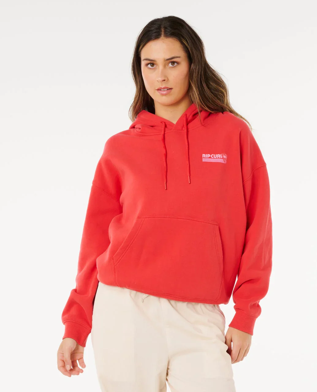 Rip Curl Ocean Break Heritage Hood - Deep Red