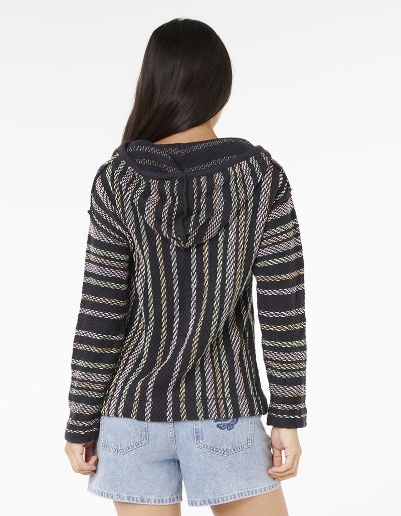Rip Curl Revival Knit Poncho - Washed Black 8264 - Image 2