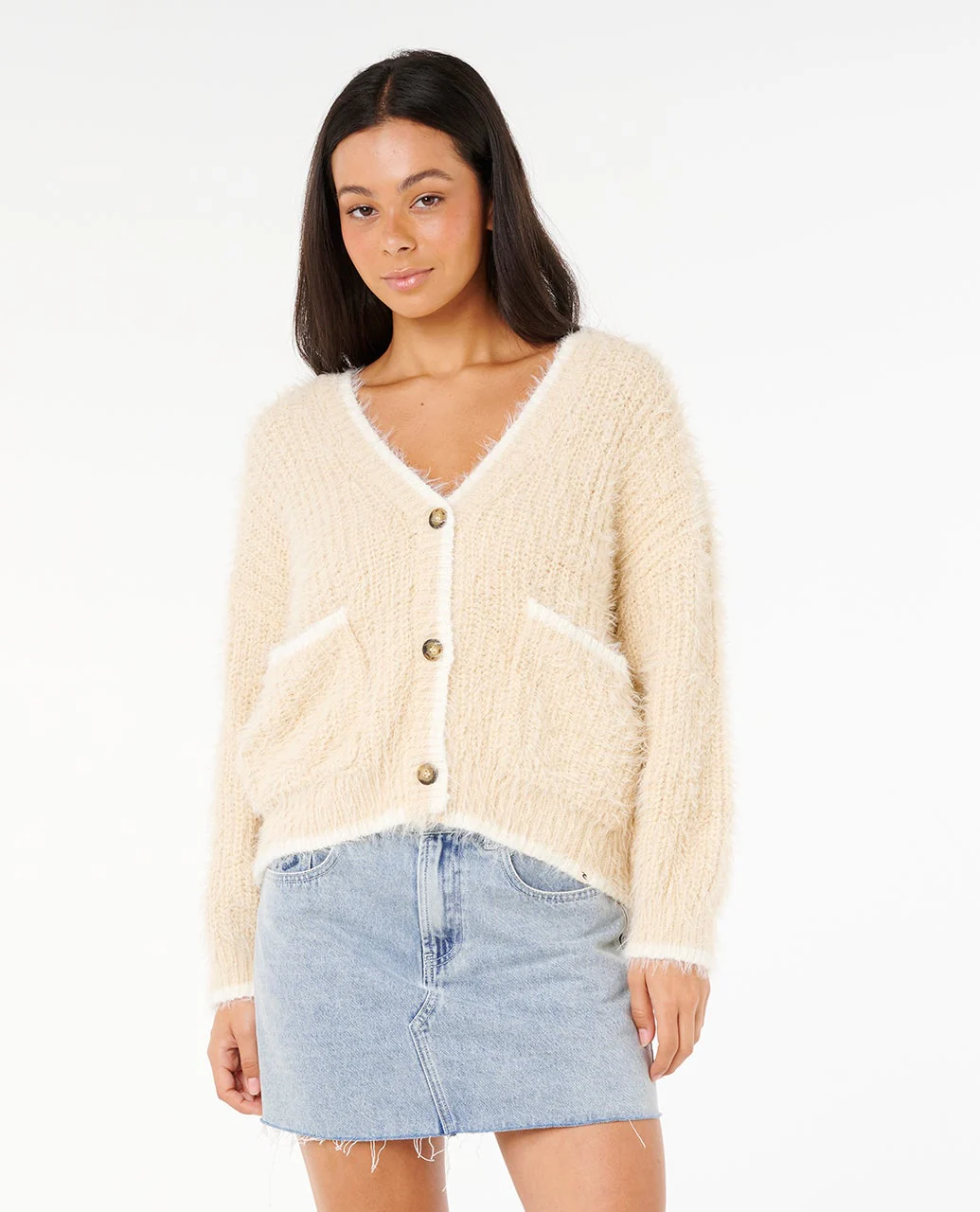 Rip Curl Shore Break Cardigan - Natural 0031