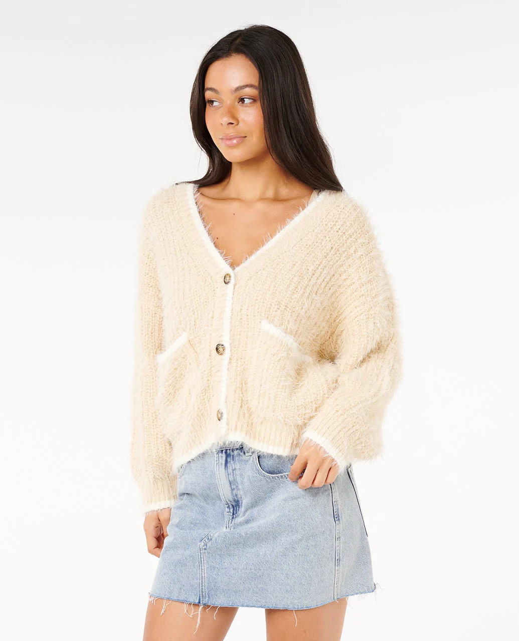 Rip Curl Shore Break Cardigan - Natural 0031 - Image 2