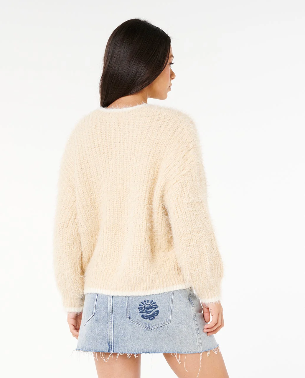 Rip Curl Shore Break Cardigan - Natural 0031 - Image 3