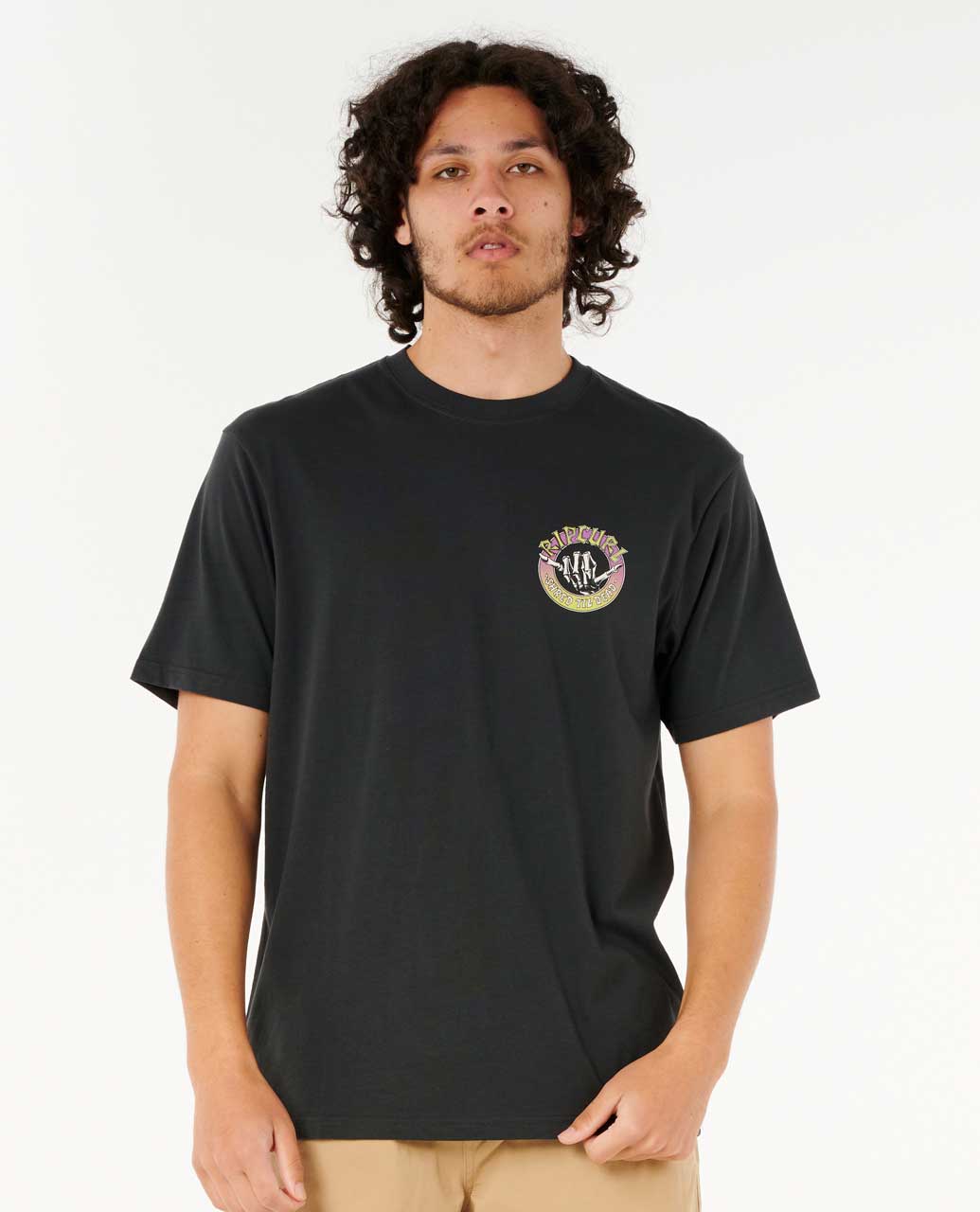 Rip Curl Shred Til Tee - Washed Black - Image 2