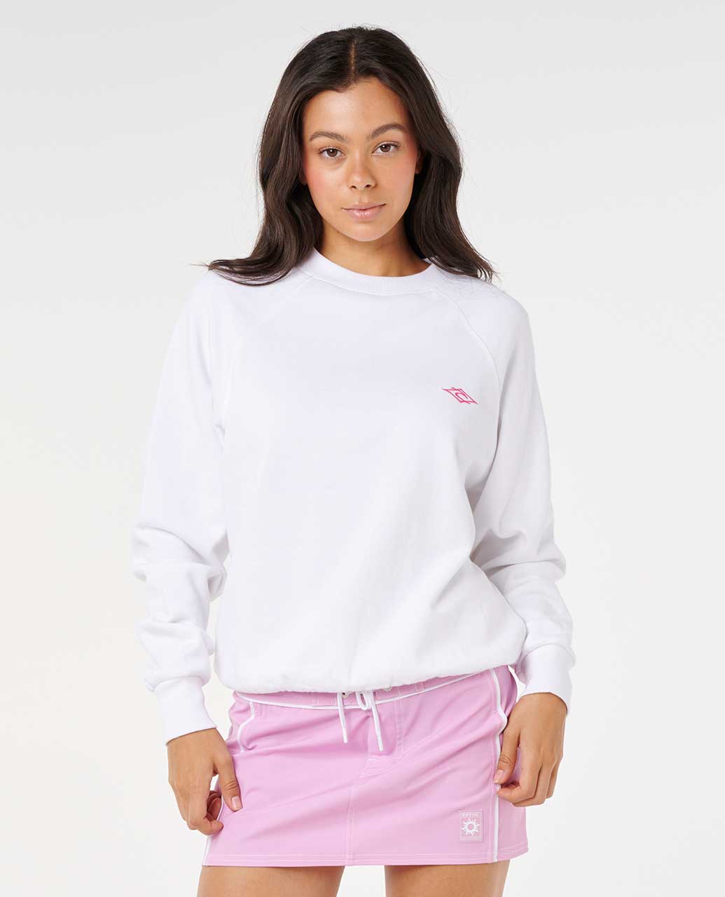Rip Curl Stephanie Gilmore Curren Relaxed Crew - Optical White 3262 - Image 3