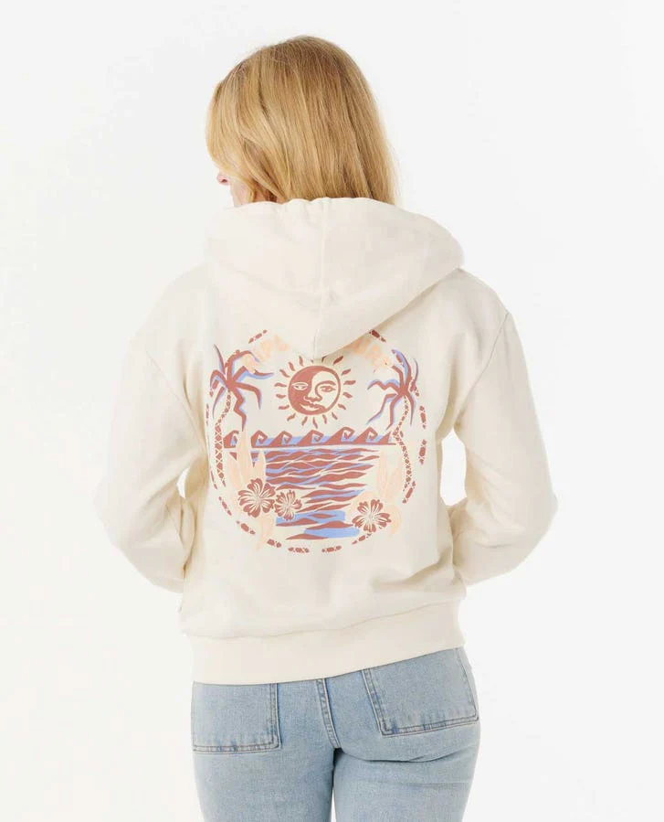 Rip Curl Summer Zip Through Hood - Bone 3021 - Image 2