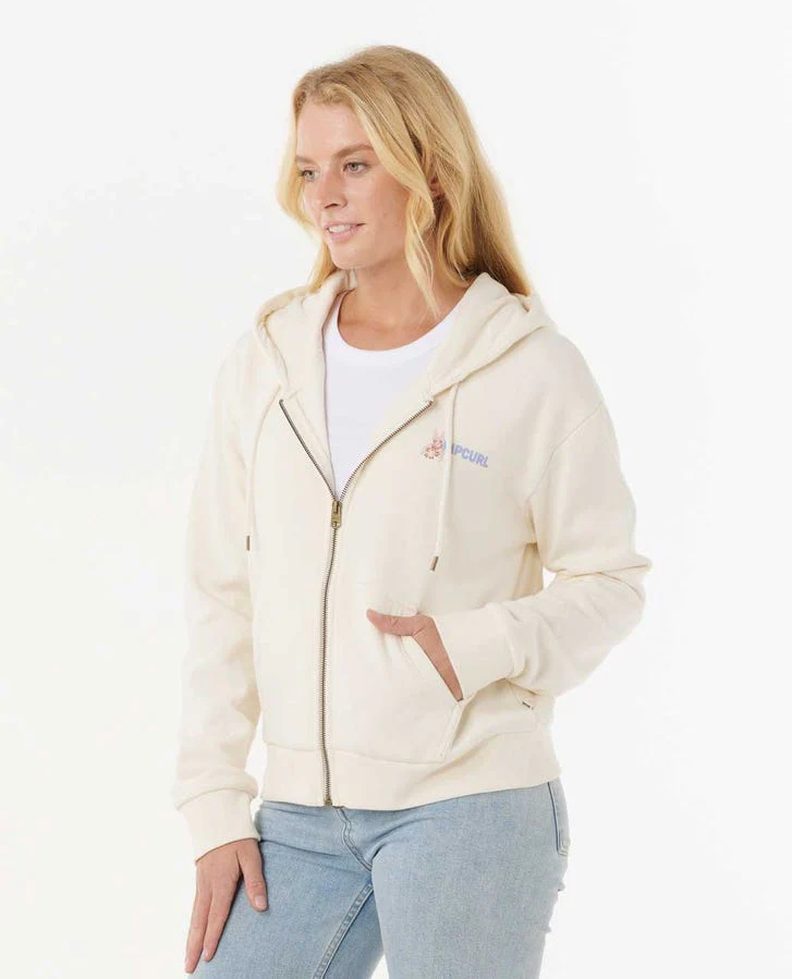 Rip Curl Summer Zip Through Hood - Bone 3021 - Image 3