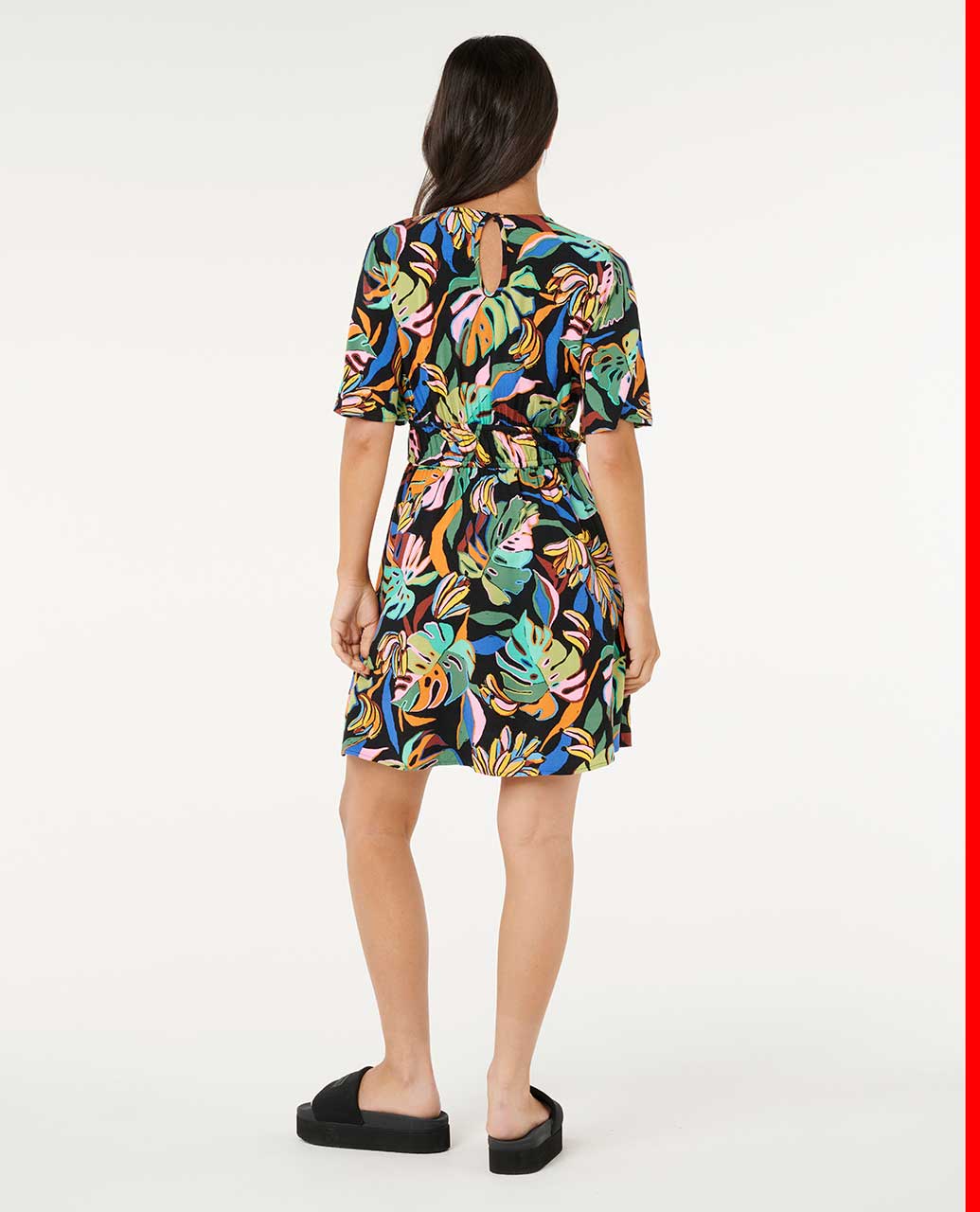 Rip Curl Sunset Luau Short Sleeve Mini Dress - Multico 3282 - Image 2