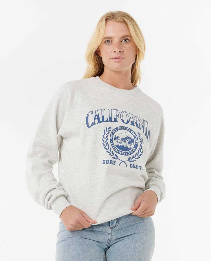 Rip Curl Surf Dept. Relaxed Raglan Crew - Sports Marle