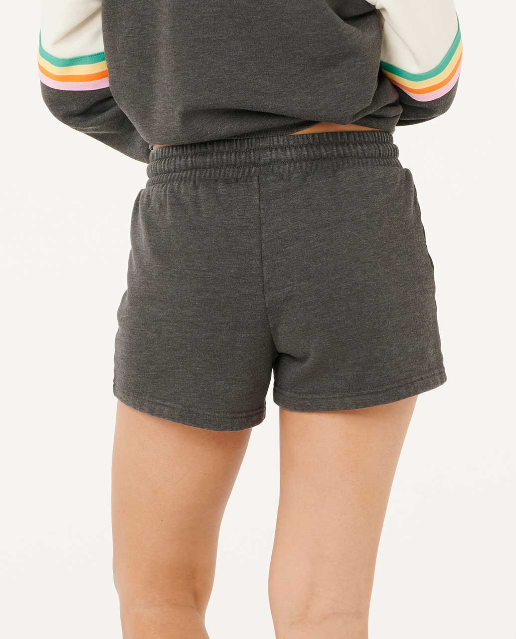 Rip Curl Surf Revival Fleece Short - Washed Black 8264 - Image 2